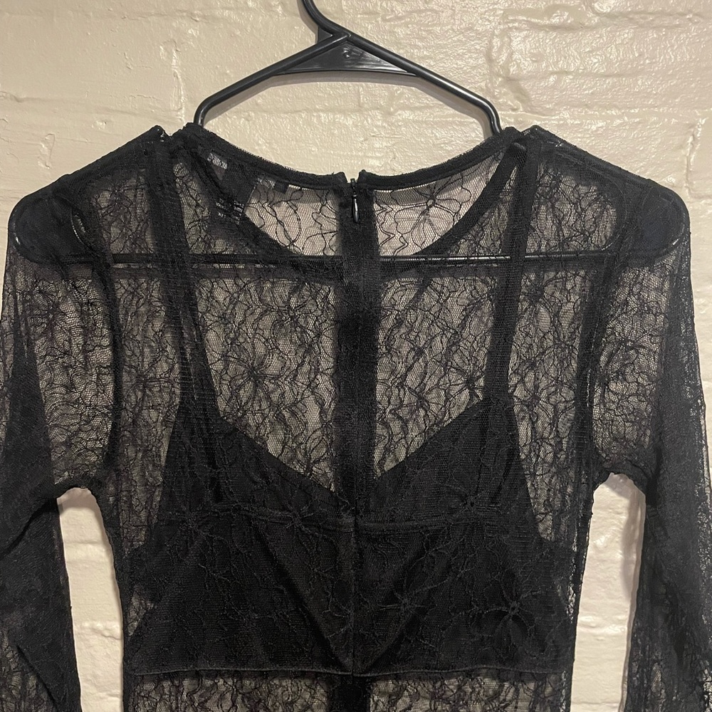 Lacy Black Dress - Picture 4 of 7